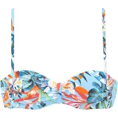 Venice beach Bügel-Bandeau-Bikini-Top "Caru" mit modernem Allover-Print