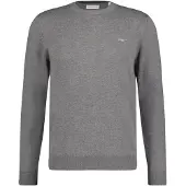 Gant Rundhalspullover "CLASSIC COTTON C-NECK" Premium Strickpullver aus weicher 100% Baumwolle, Übergangspullover