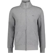 Gant Sweatjacke Herren Reg Shield Full Zip Grey Melange 25-XXXL