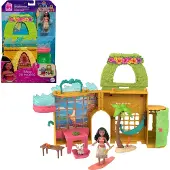 Mattel Disney Princess Disney Prinzessin Vaiana Storytime Stackers Puppenhaus mit kleiner Puppe, Tierfreund und 9 Zubehörteilen, Modepuppe, 3 Jahr(e), Mädchen, 440 mm, 350 g, Mehrfarbig