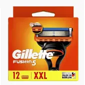 Gillette Rasierklingen Fusion5, für Herrenrasierer, 5-fach Klinge, 12 Stück