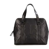 Spikes & Sparrow leather laptop shoulder bag Lilybeth black Black