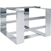 Gastro-Inox - Transporthilfe - Catering, Edelstahl Längseinschub: 3 Auflagen GN 1/1