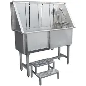 MonsterShop Edelstahl Haustier Badewanne 400mm