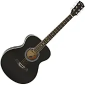 Gear4Music Student Akustikgitarre von Schwarz