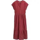 Tom Tailor Solid Volants ärmelloses Kleid