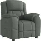 vidaXL Relaxsessel, Stoff, Dunkelgrau