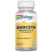 Solaray QBC Plex Kapseln Quercetin Bromelain Vitamin C Komplex Antioxidans Immunsystem Enzym vegan 60 St