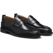 HUGO Loafer aus Leder mit Krokodilleder-Prägung Grösse 42