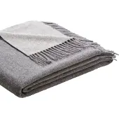Biederlack Plaid "Soft Impression im Doubleface-Look", Wolle-Kaschmir-Mix