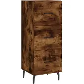 vidaXL Sideboard Räuchereiche 34,5x34x90 cm Holzwerkstoff