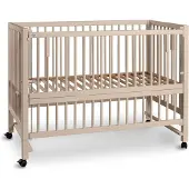TiSsi Beistellbett/Kinderbett HAJO Buche 120x60 cm seiden-beige