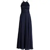 Vera Mont - Cocktailkleid mit Paillettenbesatz - Größe 34 - blau