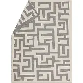 David Fussenegger Wohndecke Plaid LUCA Labyrinth Dunkelgrau
