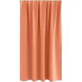 vidaXL Verdunkelungs-Vorhänge mit Ringen 2 pcs Terrakotta 140 x 140 cm
