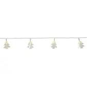 MARELIDA LED Lichterkette Weihnachtsbäume - 10 warmweiße LED - L: 1,35m - Timer - Batteriebetrieb - für Innen