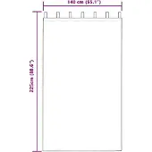 vidaXL Verdunkelungs-Vorhänge mit Ringen 2 pcs Türkis 225 x 140 cm
