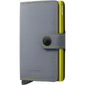 Secrid Portmonnaie Miniwallet Matte Grey & Lime