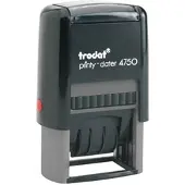 Trodat Datumsstempel selbstfärbend Printy Dater 4750/L Abmessung der Stempelfläche: 41 x 24 mm Schreibfa...