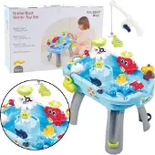 Leantoys Interaktiver Wassertisch zum Angeln, Wasserzubehör, Blau