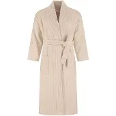 Yumeko Bademantel Baumwolle L Beige - Eco, Bio & Fairtrade