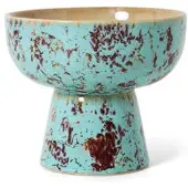 HK Living - 70's Tapas-Schale mit Fuß, Ø 11 cm, patina