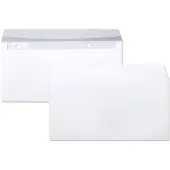 Clairefontaine 500x Umschläge haftklebend 110x220mm/DL, 80g - Weiß 5945C