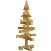 vidaXL Weihnachtsbäume mit Ständer Braun 60 cm Massivholz Kiefer