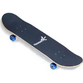Muuwmi Skateboard ABEC 5, Wave mit Rucksack, bunt, einheitsgrösse