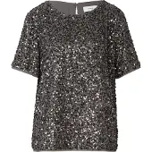Comma Bluse Elegantes Shirt mit Allover-Pailletten