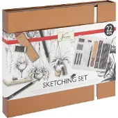 Creative Craft Lab Aquarell Bastelset Malen 22-teilig kreatives Zeichenpaket