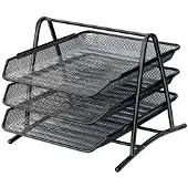 Spree Metal letter tray set 3 bk. BLACK
