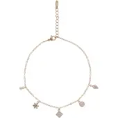 NAEMI Women Anklet in Rose Gold White | Gr.: onesize