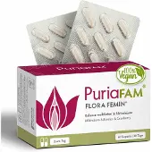 PuriaFAM Flora Femin | weibliche Schleimhäute Milchsäurebakterien & Cranberry vegan 60 St Kapseln