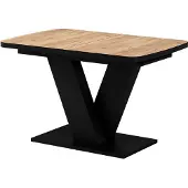 Vicco Esstisch Fenaro Goldkraft Eiche/Schwarz 120 x 80 cm ausziehbar, Model 57997
