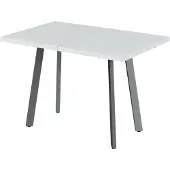 Vicco Esstisch Tisko Weiß/Grau 160 x 80 cm mit erweitbarer Tischplatte, Model 57490