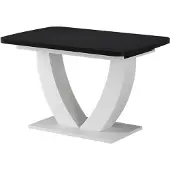 Vicco Esstisch Fenaro Schwarz/Weiß 120 x 80 cm ausziehbar, Model 58035