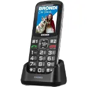 Brondi AMICO DI CASA+, Balken, Dual-SIM, 6,1 cm (2.4"), 1,3 MP, 800 mAh, Schwarz