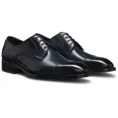 BOSS Derbys aus Leder mit Brogue-Details Grösse 40.5