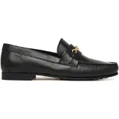 Tommy Hilfiger Slipper Th Chain Leather Loafer FW0FW08956 Schwarz