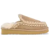 Mou für Damen. MU.FW101125A Braune Eskimo-Lederclogs (41), Wohnung, Keine, Lässig