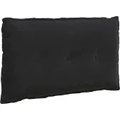 vidaXL Rückenkissen Schwarz 80 x 50 cm Cordstoff