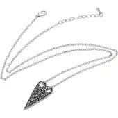 NAEMI Women Necklace in Silver Black | Gr.: onesize