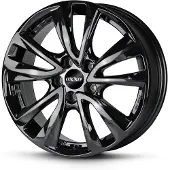 Oxxo 17 Zoll Alufelge Oberon 5 Black 17"x7.0" 5x105 PCD ET38 56.6mm Felge Schwarz