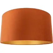 QAZQA Stofflampenschirm orange mit goldener Innenseite 50/50/25