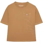 GUESS T-Shirt L6RI07 K8HM4 Beige Regular Fit