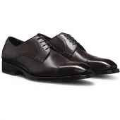 BOSS Derbys aus Leder mit Brogue-Details Grösse 40.5