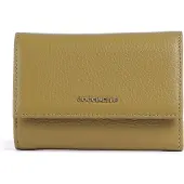 Coccinelle Damen-Geldbeutel Grün Metallic mit Karten- und Münzfach