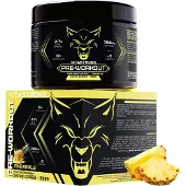 Vitastrong Pre Workout Booster mit Koffein 300g, Vegan Preworkout mit Vitamin B12, Citrullin, Beta-Alanin, Koffein Pulver, Taurin Pulver, AstraGin, Pre Workout (24 Portionen (1er-Packung), Ananas)