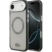 Lacoste Etui Shockproof Transparent Frosted MagSafe do iPhone Air szary